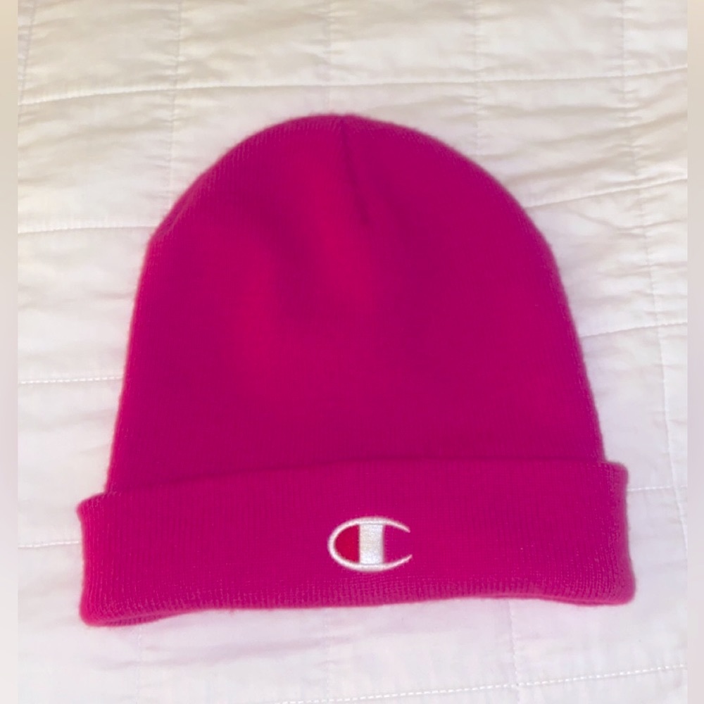 Embroidered Vintage Script Logo Cuff Beanie